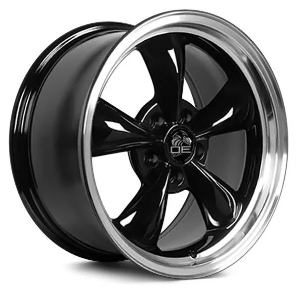 17x8 Wheel Fits Ford Mustang - Bullitt Style Black Rim, Hollander 3448