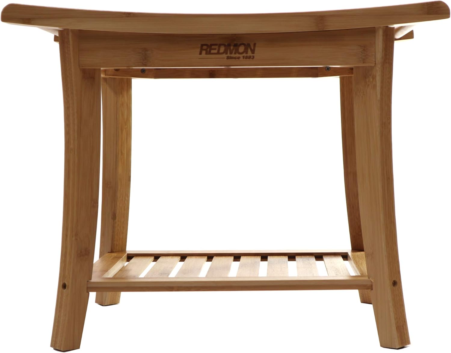 Redmon since 1883 Bamboo Shower Bench w/Side Handles Shelf Pack of 2