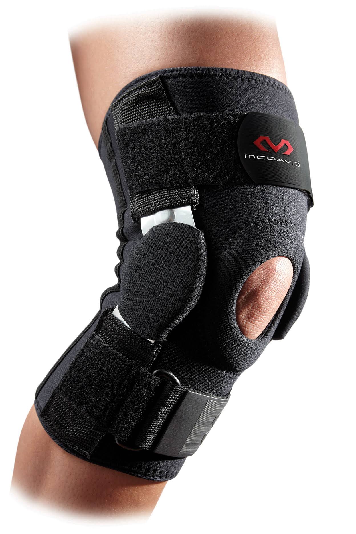 McDavid Dual Disk Hinged Knee Support, Medium, Black