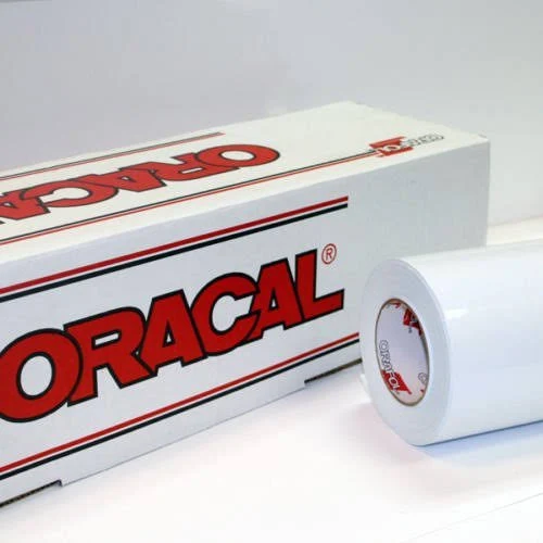 24x22 x 50 ft Roll of Oracal 651 Matte White Vinyl for Craft Cutters and Vinyl Sign Cutters