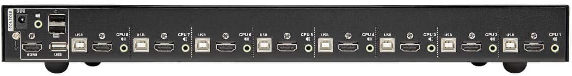 Tripp Lite KVM Switch, 8 Port HDMI USB with Audio and USB Sharing KVM Switch, 1U Rack Mount (B024-HU08)