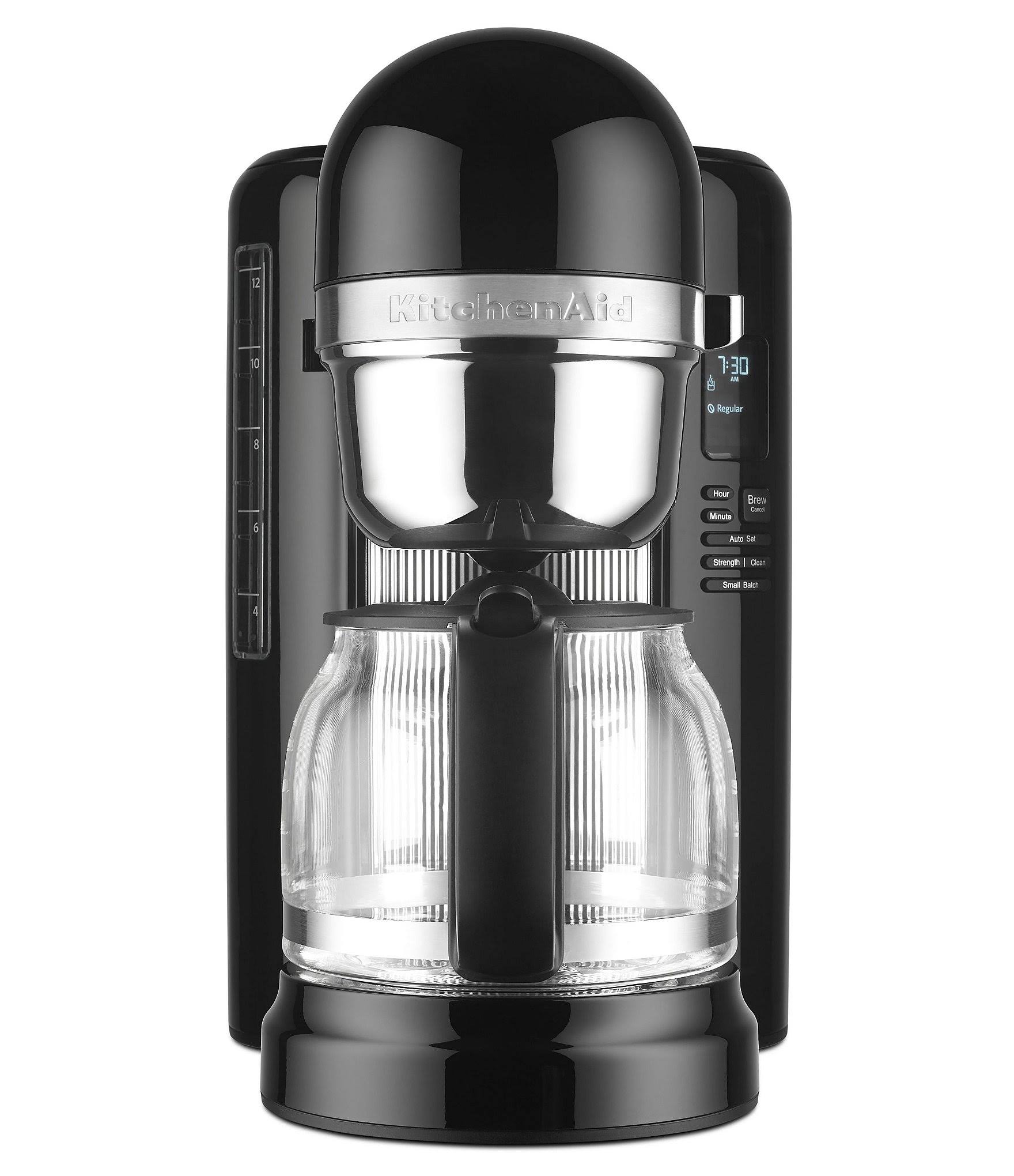 KitchenAid 12 Cup Coffee Maker with One Touch Brewing-Black