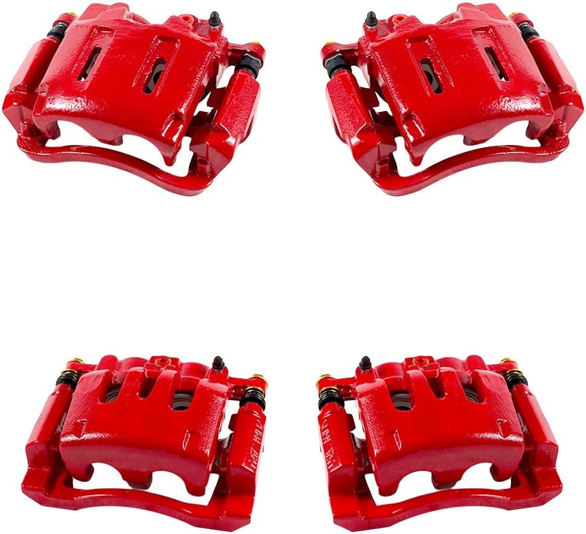 Callahan CCK07083 [4] FRONT + REAR Premium Powder-Coated Remanufactured Calipers + Hardware