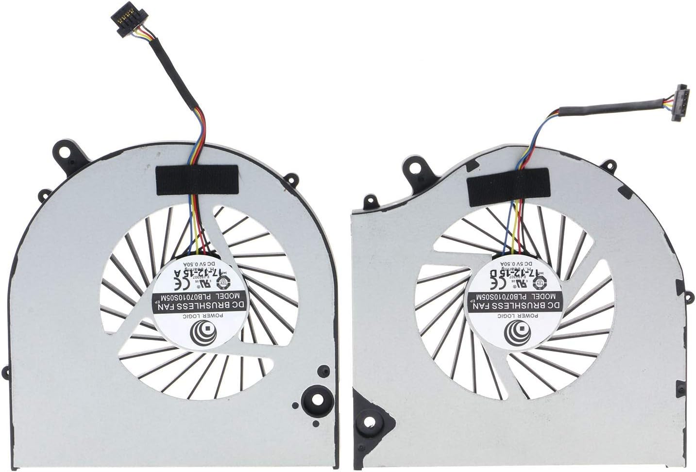 CPU & GPU Cooling Fan for EVGA SC15 Gaming Laptop PLB07010S05M Pack of 2