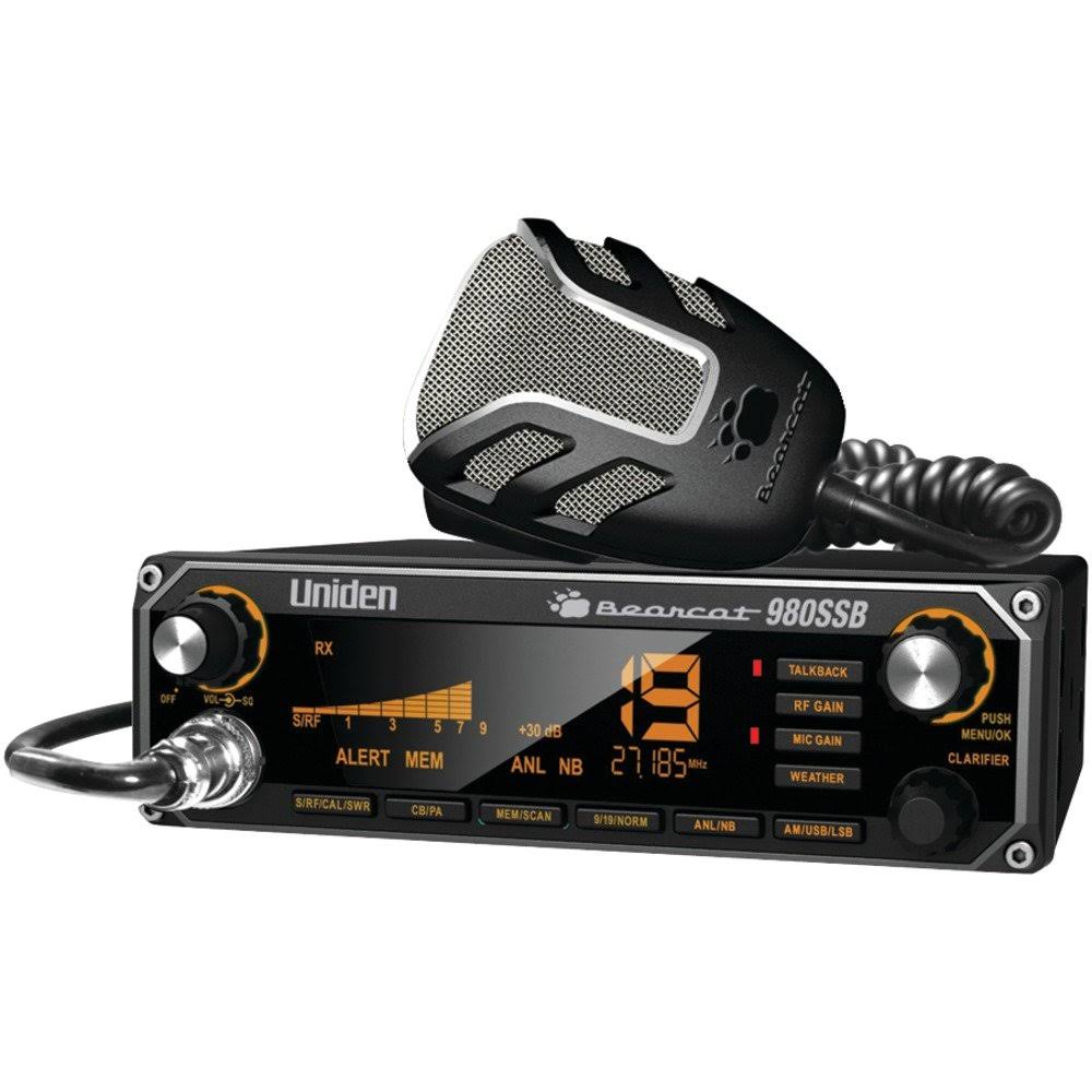 Uniden 1 - CB Radio with SSB, 7-Color Backlighting, Noise-Canceling Microphone, Bearcat 980ssb