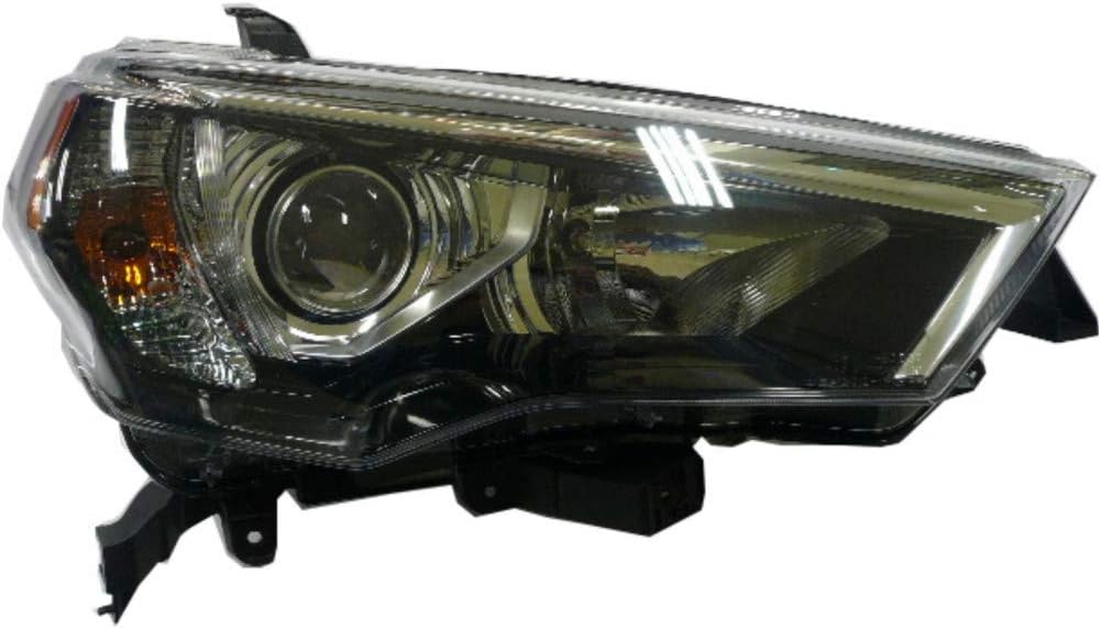 For Toyota 4Runner Headlight Assembly 2014 15 16 17 18 19 2020 Passenger Side | Black Bezel For TO2519150 | 81130-35541