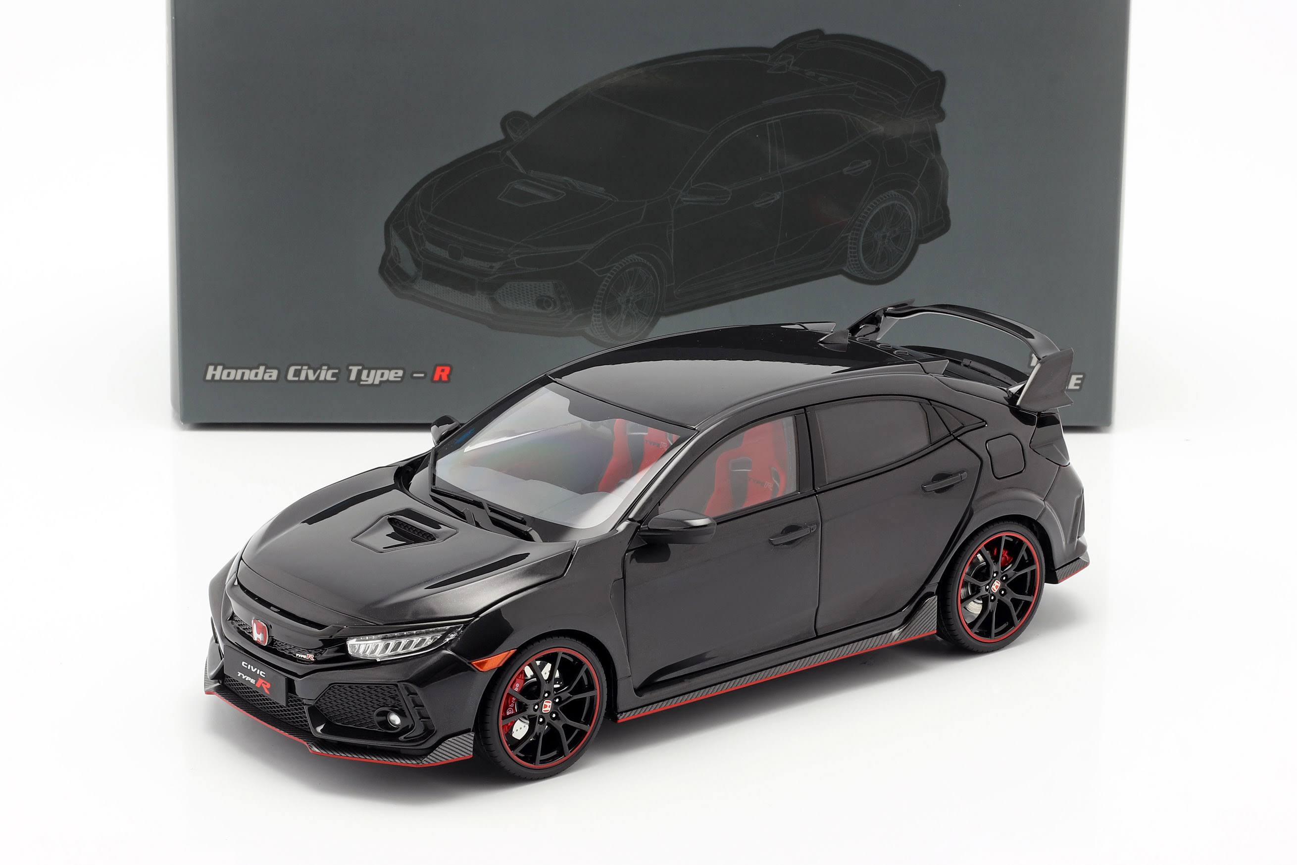 Honda Civic Type-R Black 1:18 LCD Models