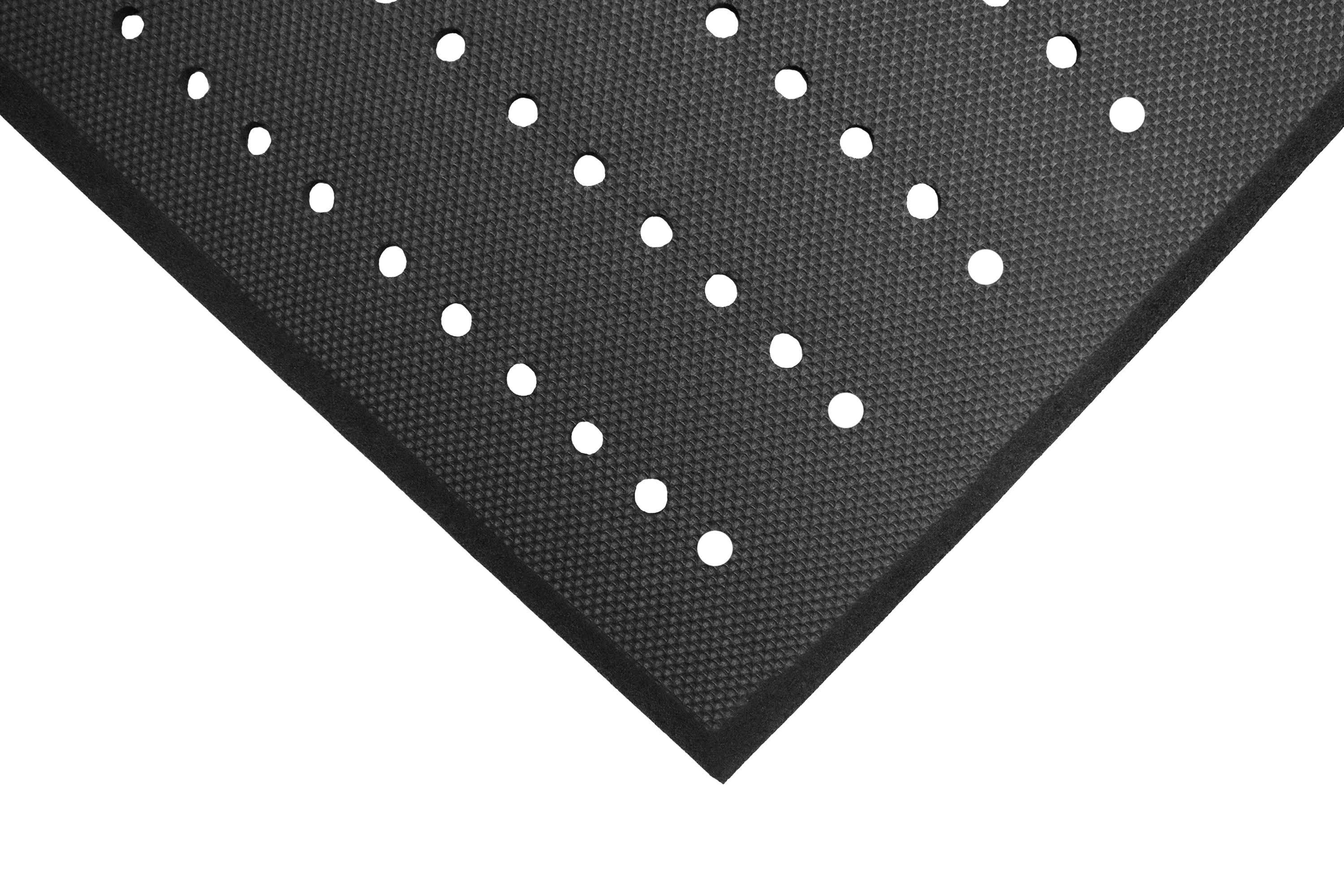 Complete Comfort Mat with Holes | Black 2' x 3'