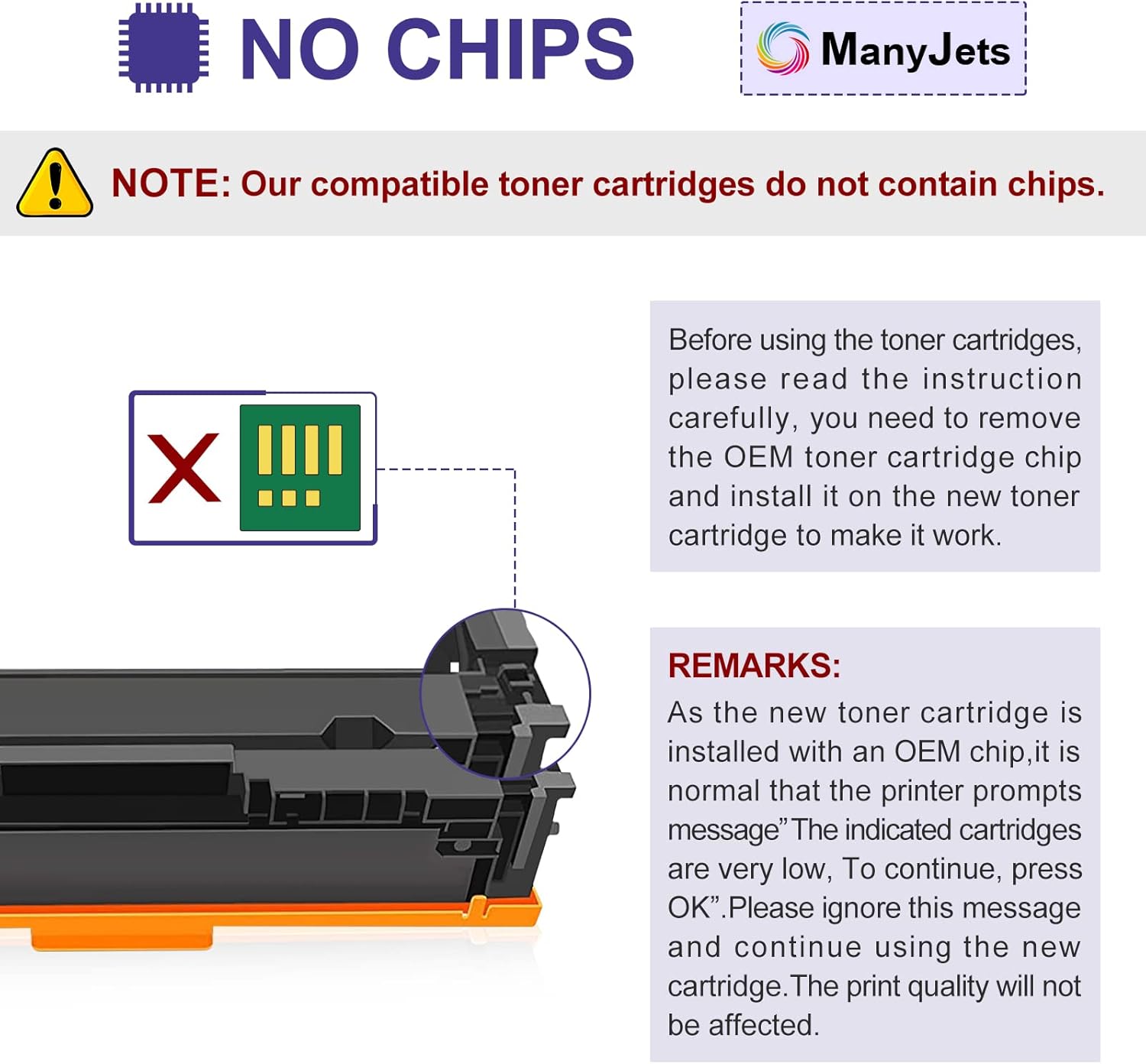 ManyJets 206A Compatible Toner Cartridge Replacement for HP W2110A 206A 206X W2110X Work with HP M283fdw M255dw M283cdw M282nw Printer (Black Cyan Yellow Magenta,4-Pack) Pack of 2