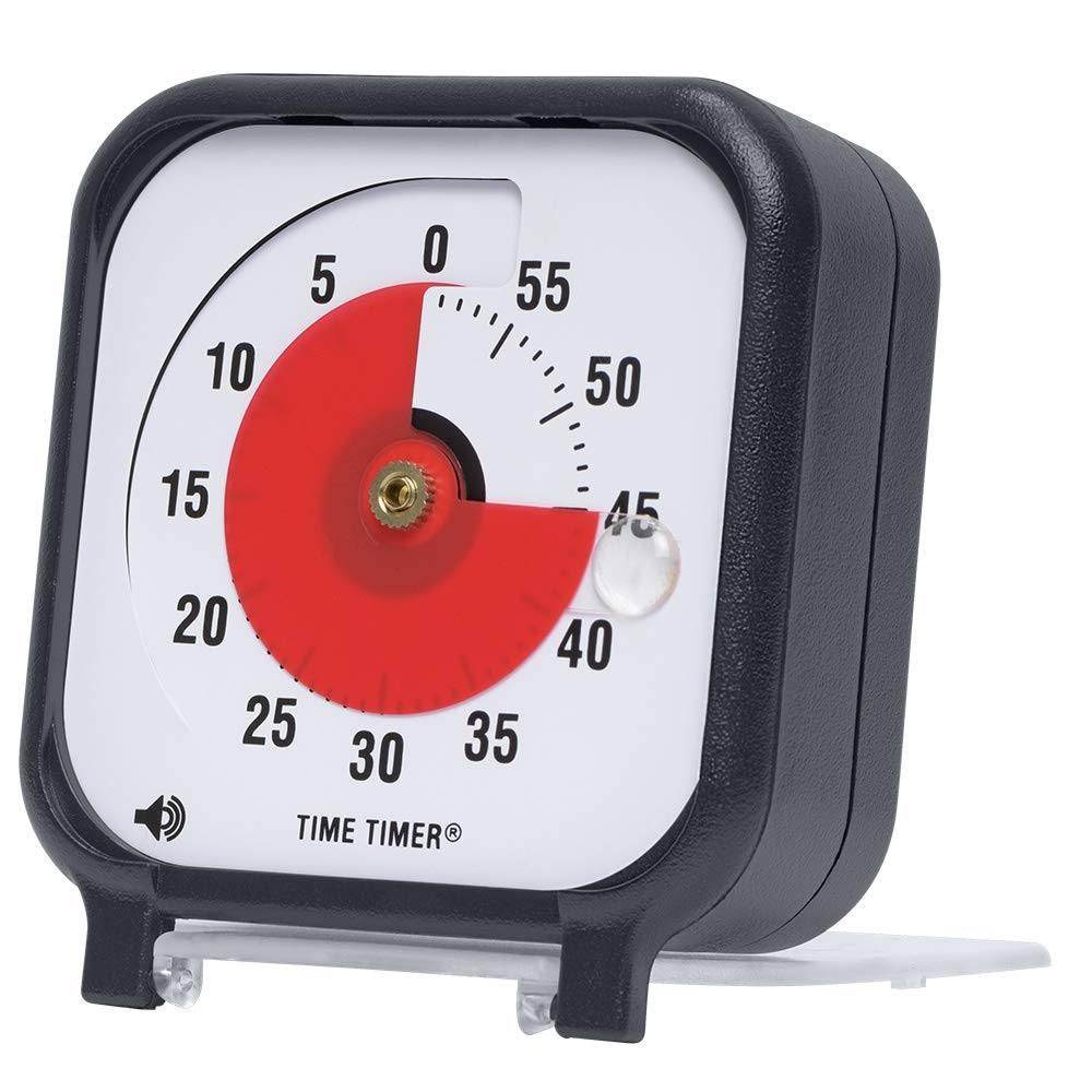 Time Timer Audible Countdown Timer, 3 Inches, Black