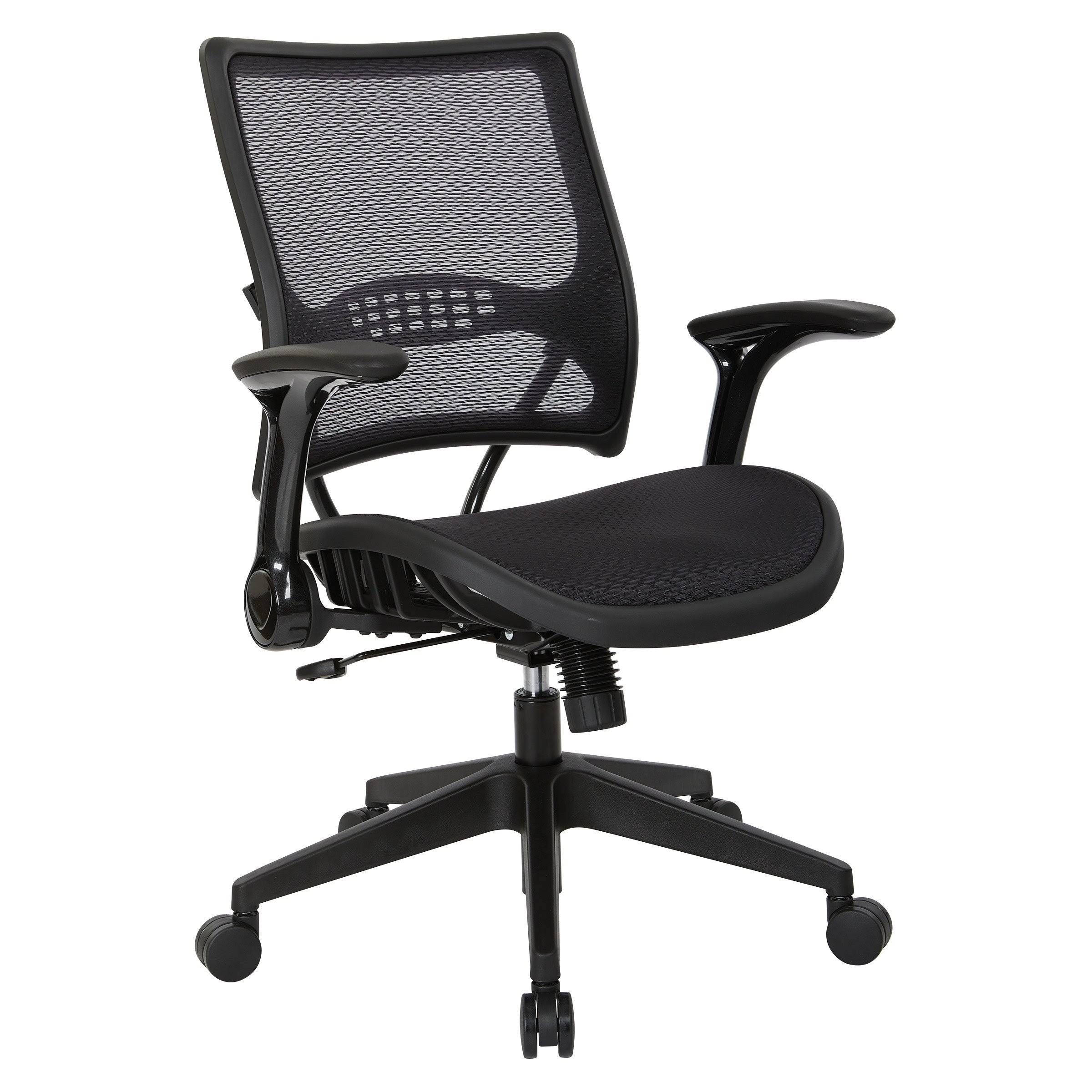 Dark AirGrid Back and Seat Manager&s Chair, Black