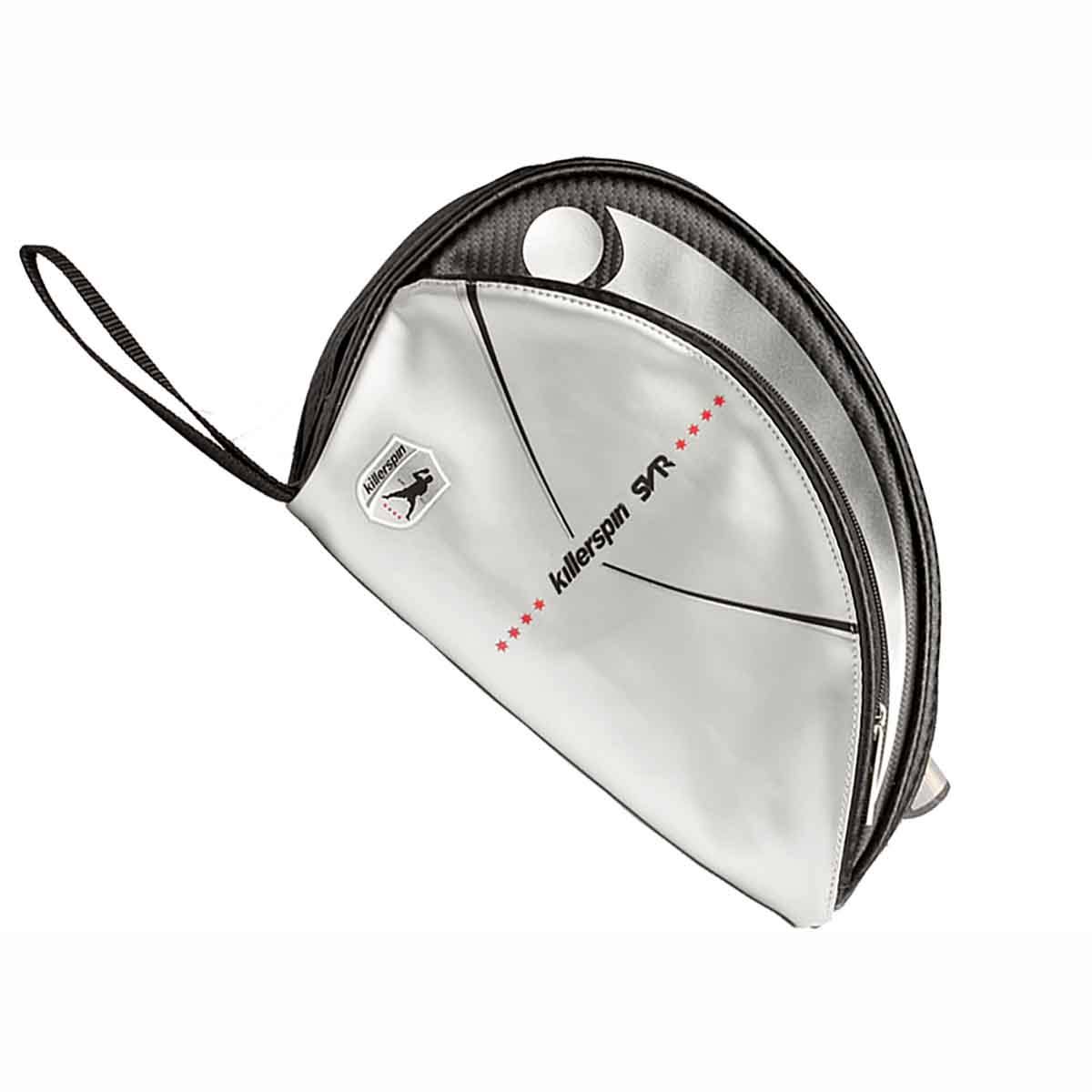 Killerspin 623-01 SVR Barracuda Paddle Case with Ball Storage - Silver / Black