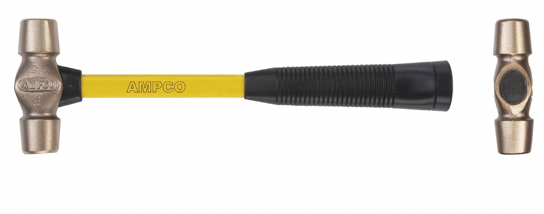 Ampco H-45FG Machinist Hammer,1-1/2 Lb.,14x22 L