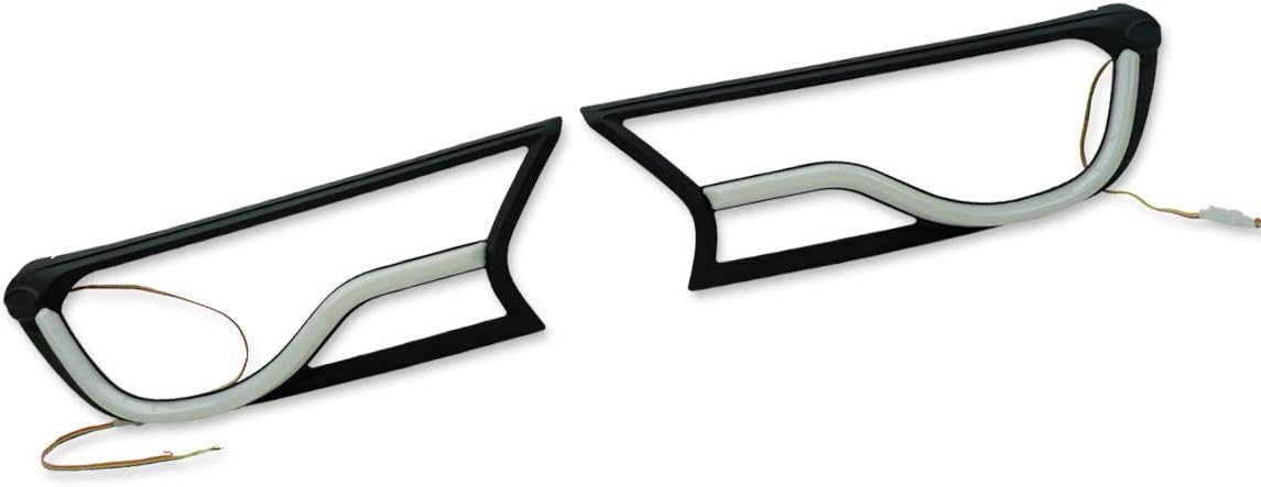 Nonstops Daylight Head Lamp Cover V.2 Matte Black Fits Ford Ranger MC Facelift 2015 2019