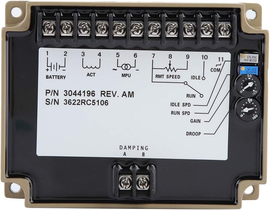 Generator Speed Controller Electronic Engine Speed Controller Governor 3044196 Generator Speed Control Board 1KHz~6.5khz Pack of 2