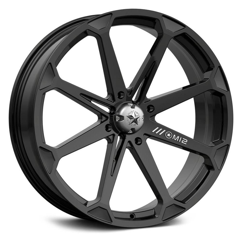 MSA M12 Diesel ATV Wheel - Gloss Black [14x7] -47mm, 4/110 [M12-14710]