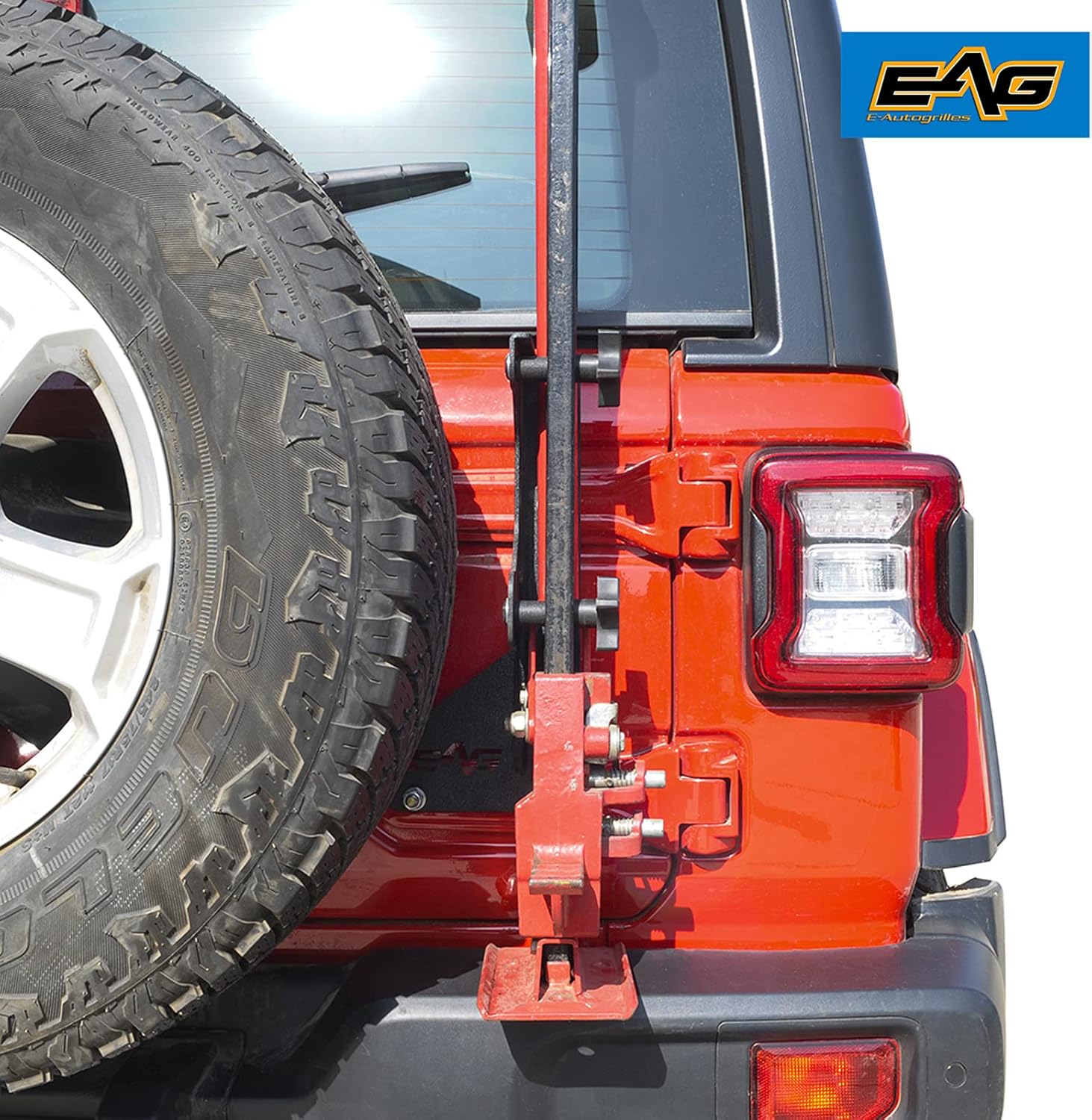 EAG High Lift Jack Mount Rear Jack Mounting Bracket Fit for 2018-2021 Wrangler JL