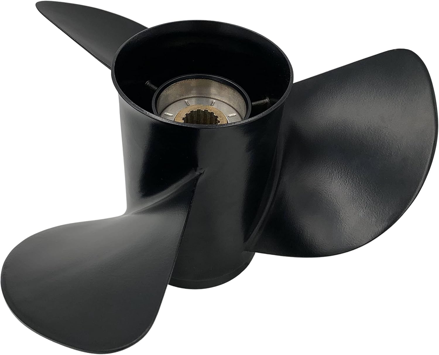 ARKDOZA Stainless Steel Prop Propeller for Tohatsu/Nissan 13X19 Coated with Black Paint 60/70/75/90/115/120/140hp Outboard
