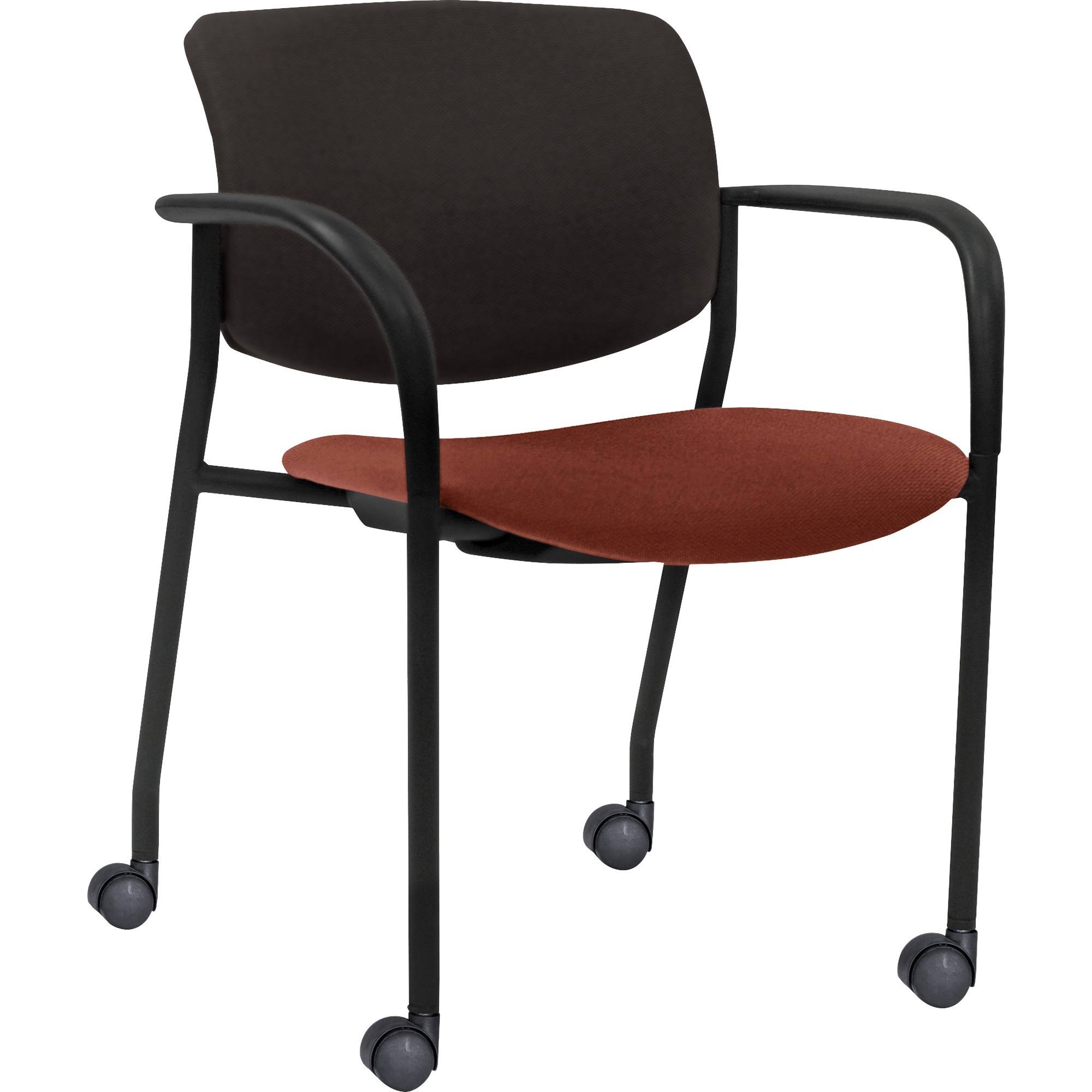 Lorell Stack Chairs with Plastic Back u0026 Fabric Seat
