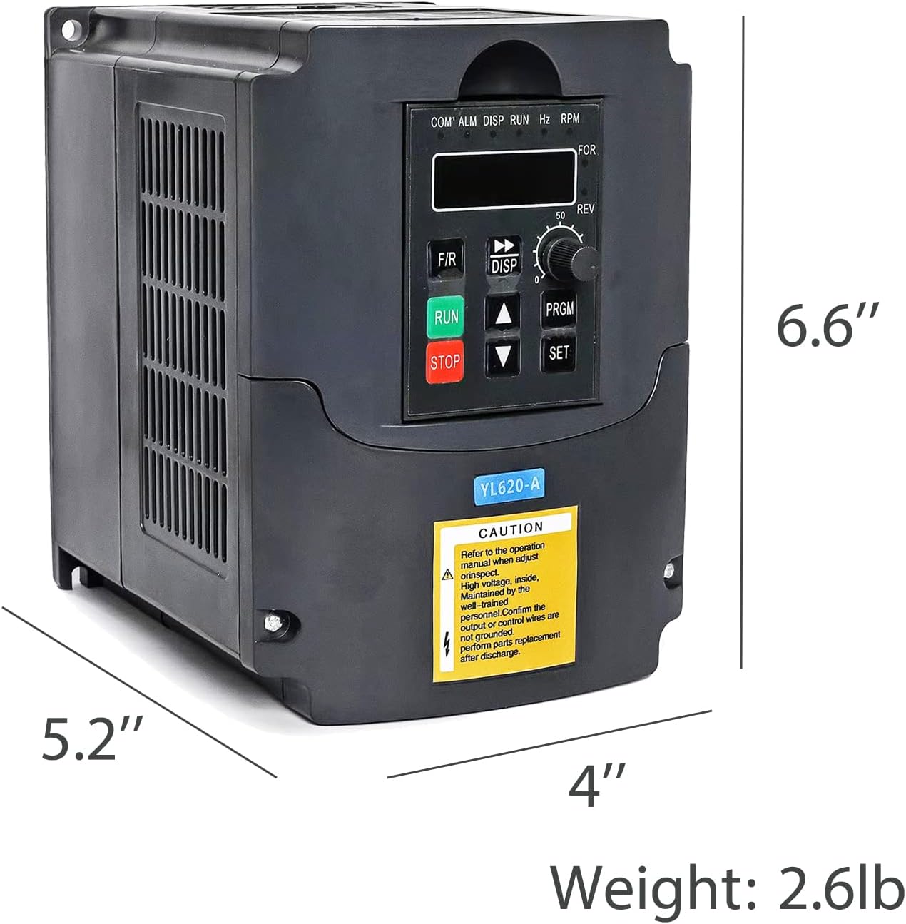 aeliussine 3HP VFD AC 220V/2.2KW Variable Frequency Drive 4KVA, 10A VFD Inverter Frequency Converter for Spindle Motor Speed Control (Singe-Phase Input, 3 Phase Output)
