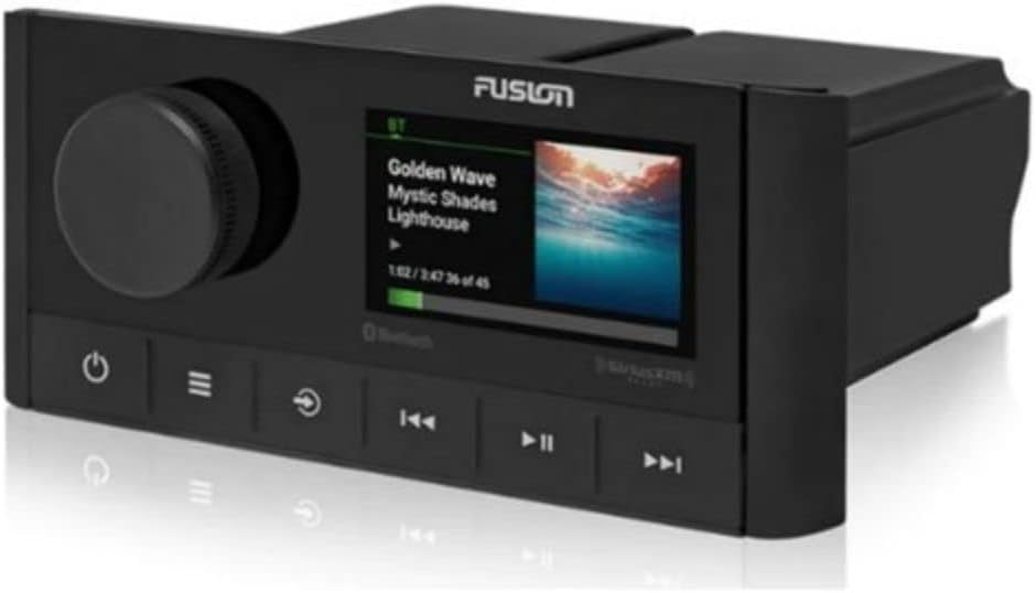 FUSION MS-RA210 Stereo W/AM/FM/BT/SIRIUSXM - 2 Zones W/DSP-010-02250-00 Radio, Black