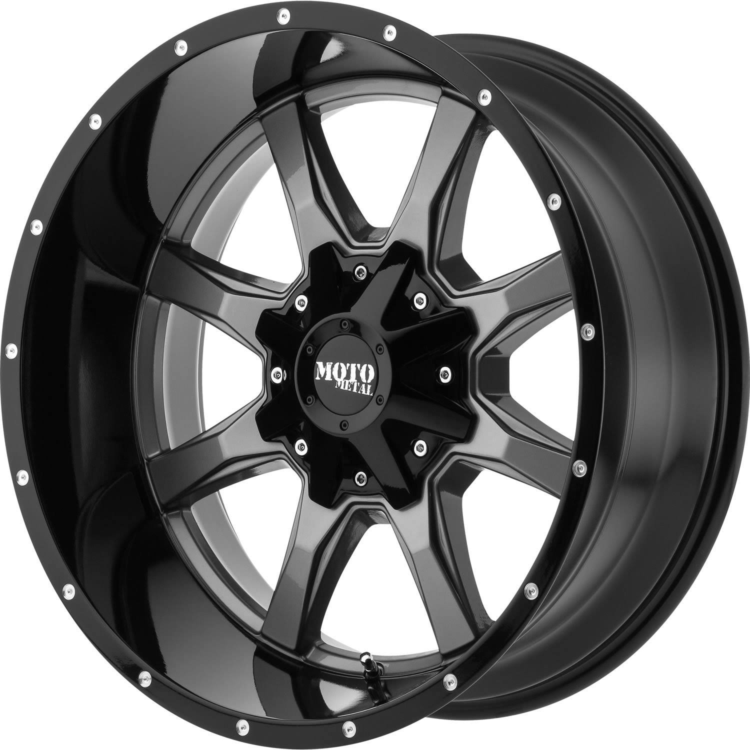 Moto Metal MO970 Grey / Black 18x9 5x5.5 / 5x150 18mm (MO97089086418)