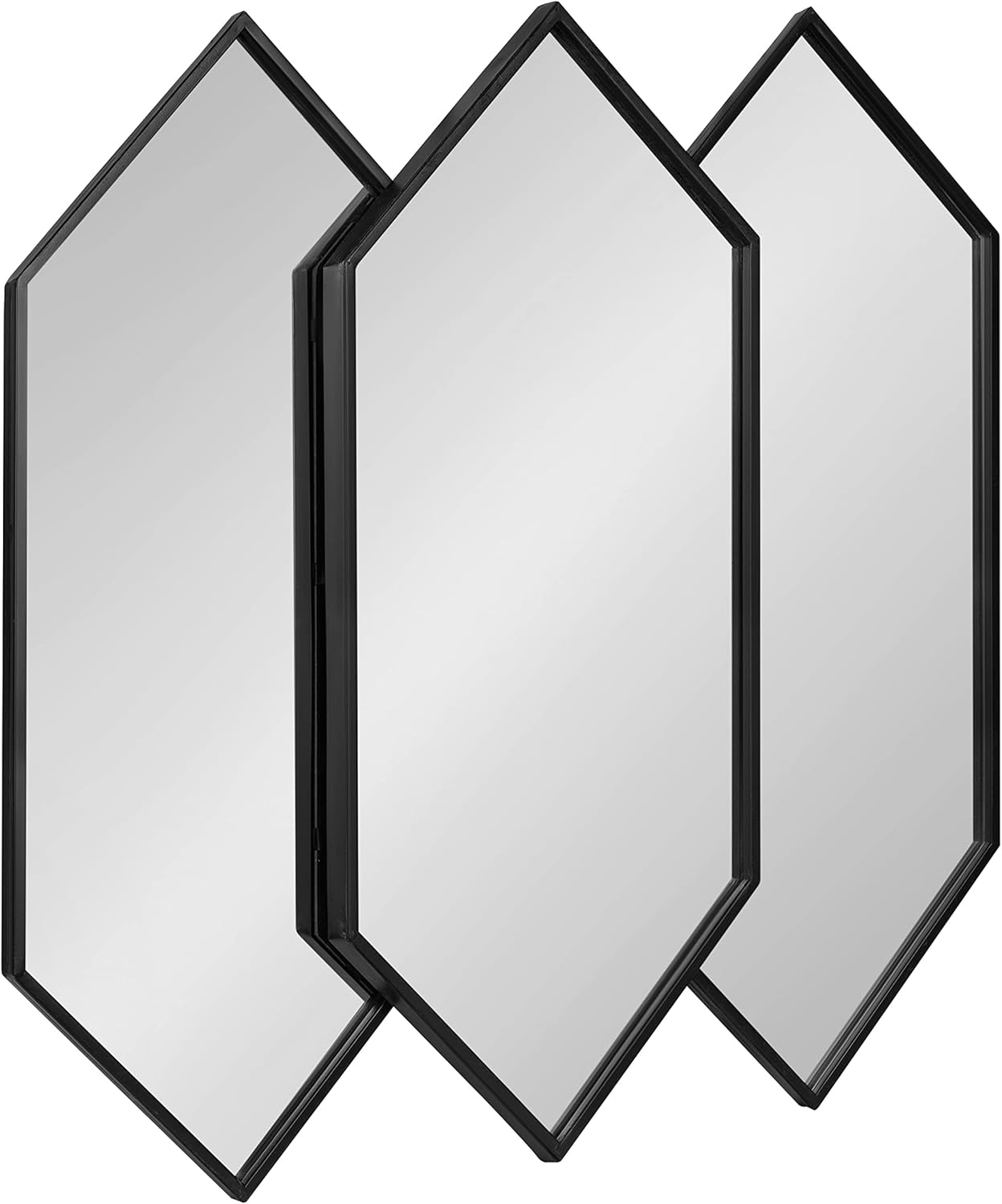 Kate and Laurel Diaz Framed Wall Mirror, 28x27, Black