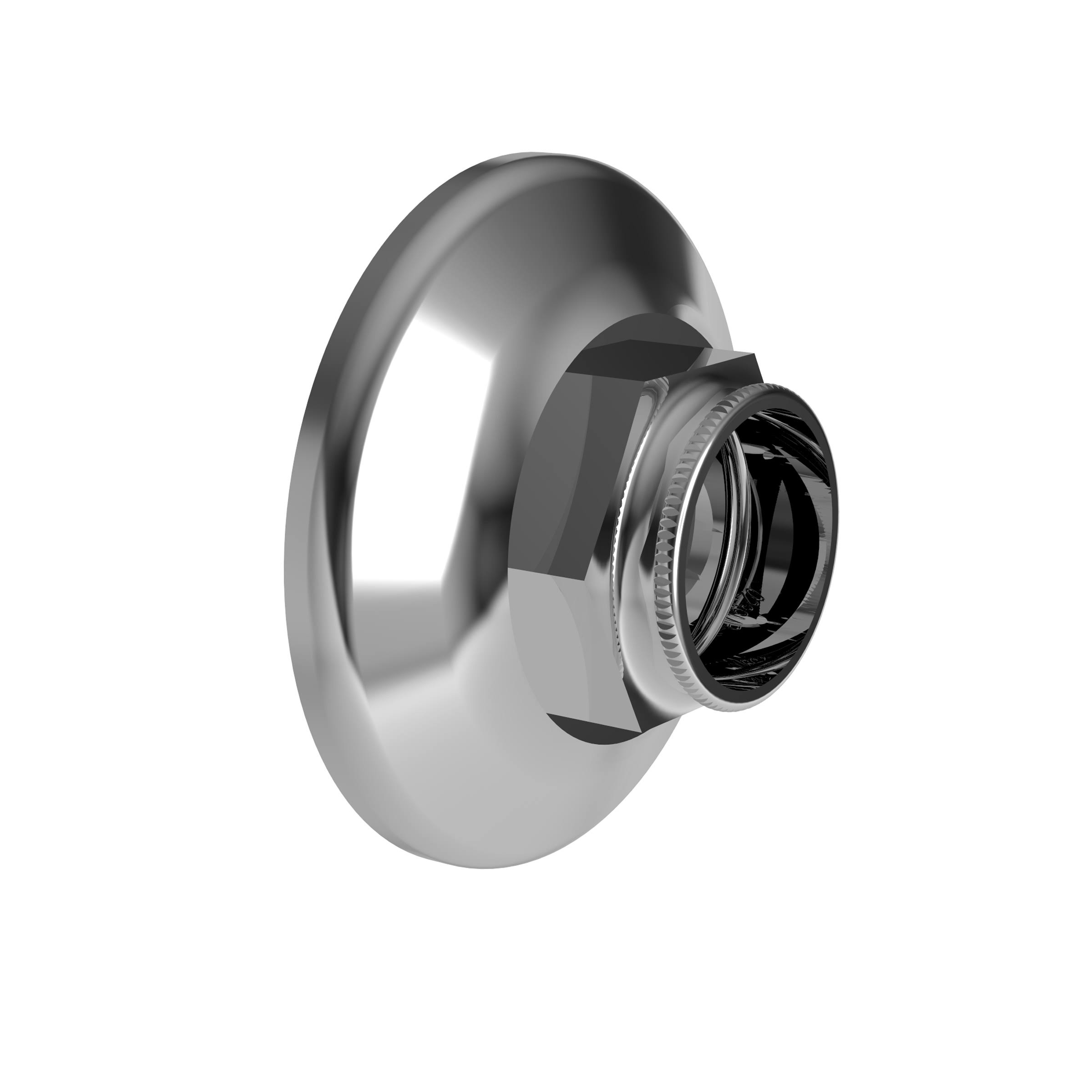 Ginger 4839B/PC Eavon Shower Rod Brackets - Polished Chrome