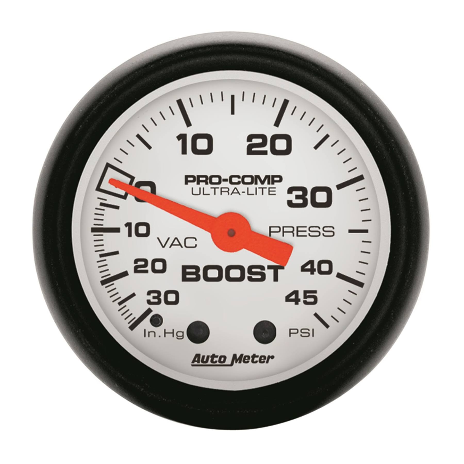 AutoMeter 5708 Phantom Mechanical Boost/Vacuum Gauge