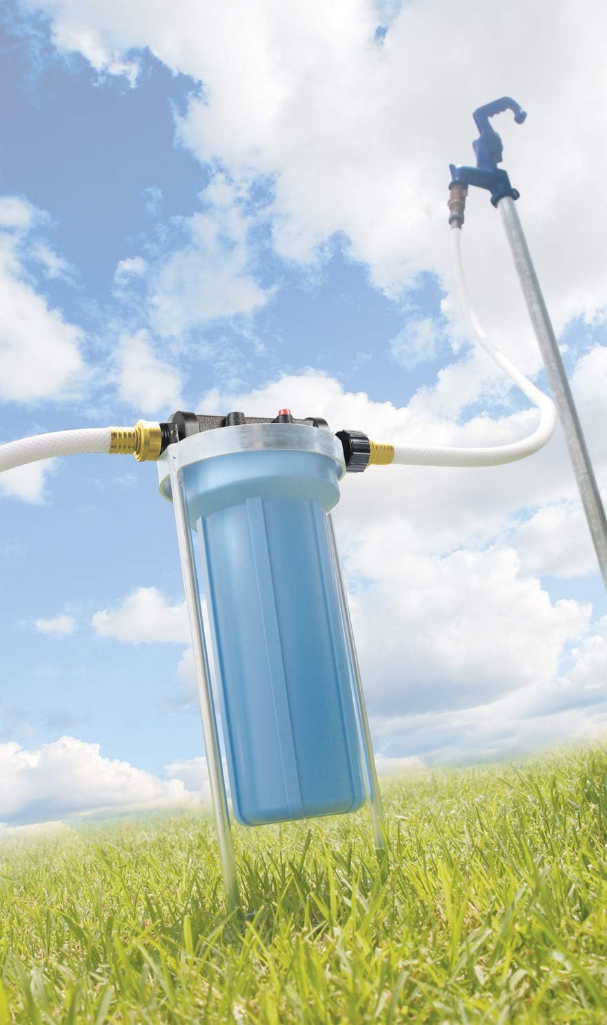 Camco EVO Premium RV & Marine Water Filter, Greatly Reduces Bad Taste, Odor, Sediment, Bacteria, Chlorine and Much More (40631) , White Pack of 2