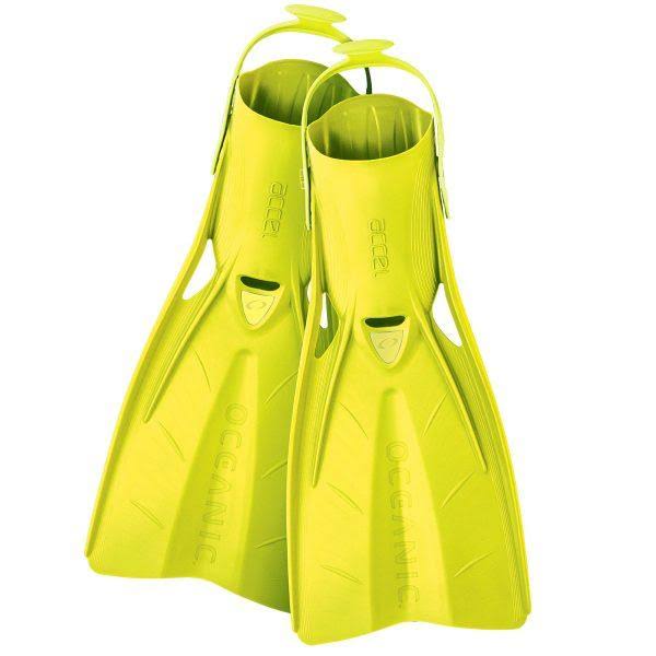 Oceanic ACCEL Open Heel Scuba Diving Fins Yellow / SM/MD