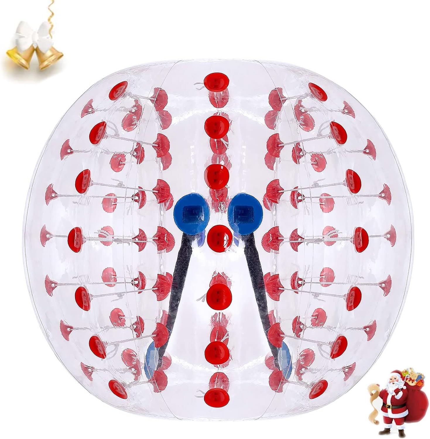 AthLike 5FT(1.5M) Dia Inflatable Bumper Bubble Soccer Balls for Kids/Adults, Body Zorb Ball, Playground Inflate Balls, Giant Human Hamster Ball for Yard, Park, Beach, Playing Center, PVC, 1 Pack