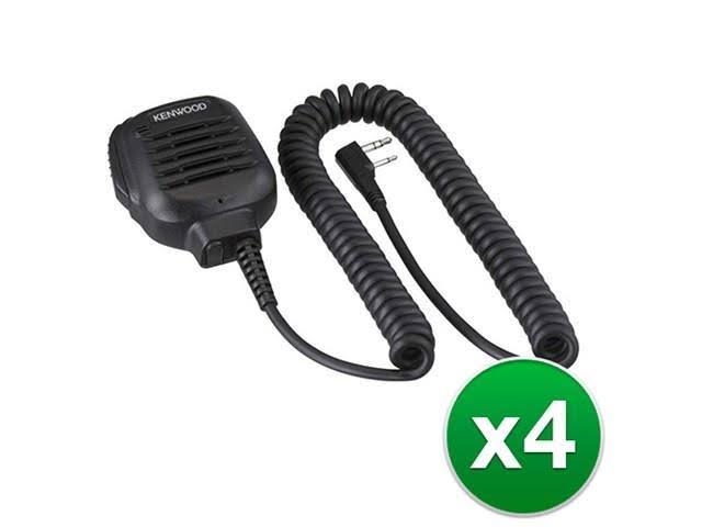 Kenwood KMC45D Speaker Mic with Builtin 2.5mm Earphone Jack (4-Pack) Speaker Mic with Built-in 2.5mm Earphone Jack