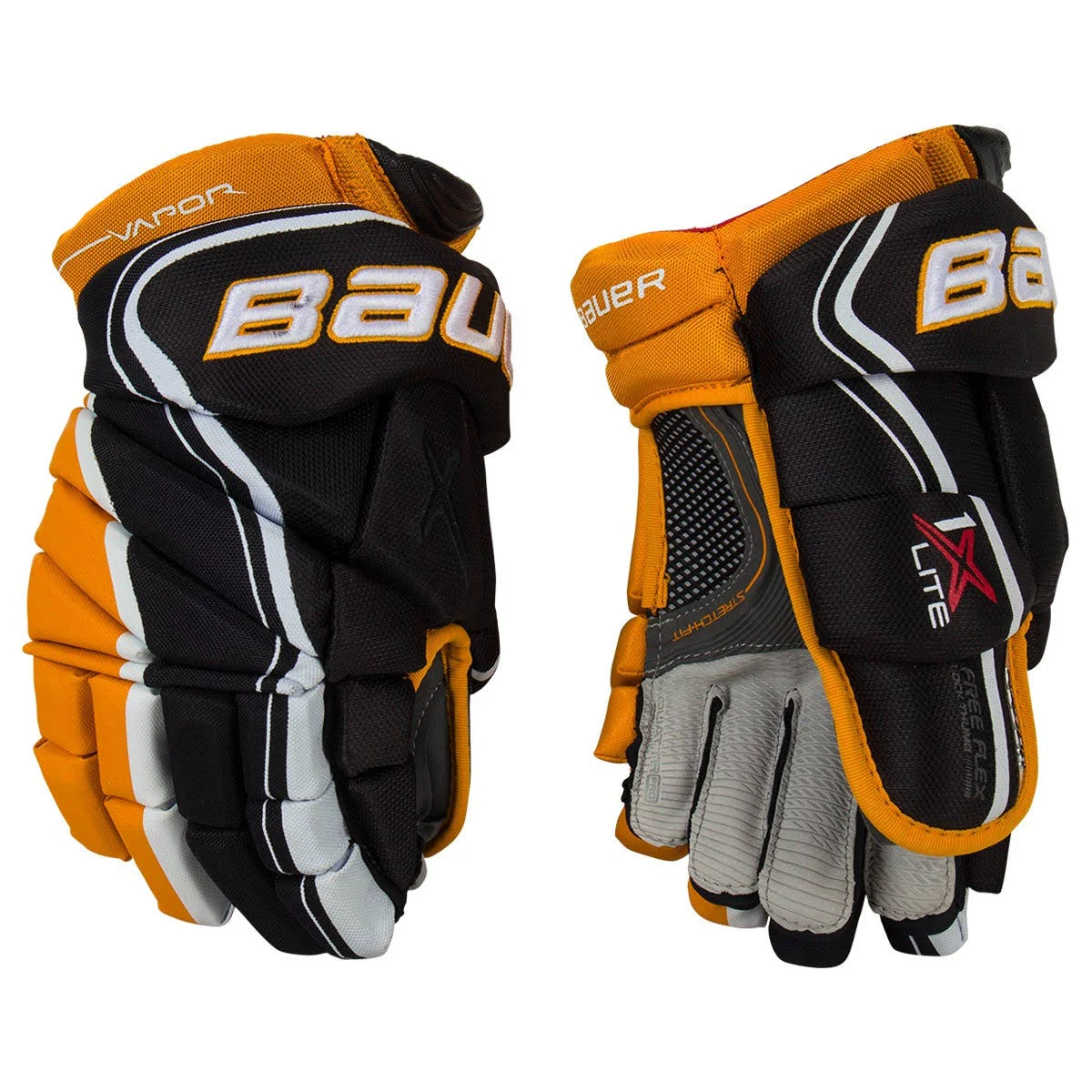 Bauer Vapor 1x Lite Hockey Gloves - Senior - Black/Gold - 15.0x22