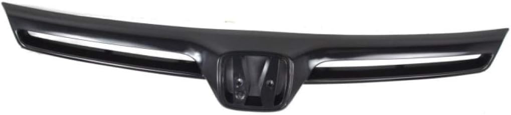 For Honda Civic Grille Assembly 2006 2007 2008 | Painted Black Shell and Insert | Coupe | Plastic | HO1200174 | 75100SVAA01ZA