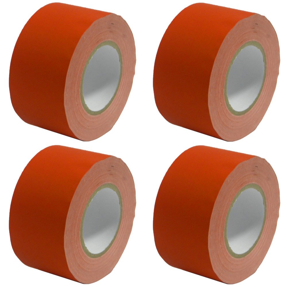 Seismic Audio - SeismicTape-Red603-4Pack - 4 Pack of 3 Inch Red Gaffer's Tape - 60 Yards per Roll