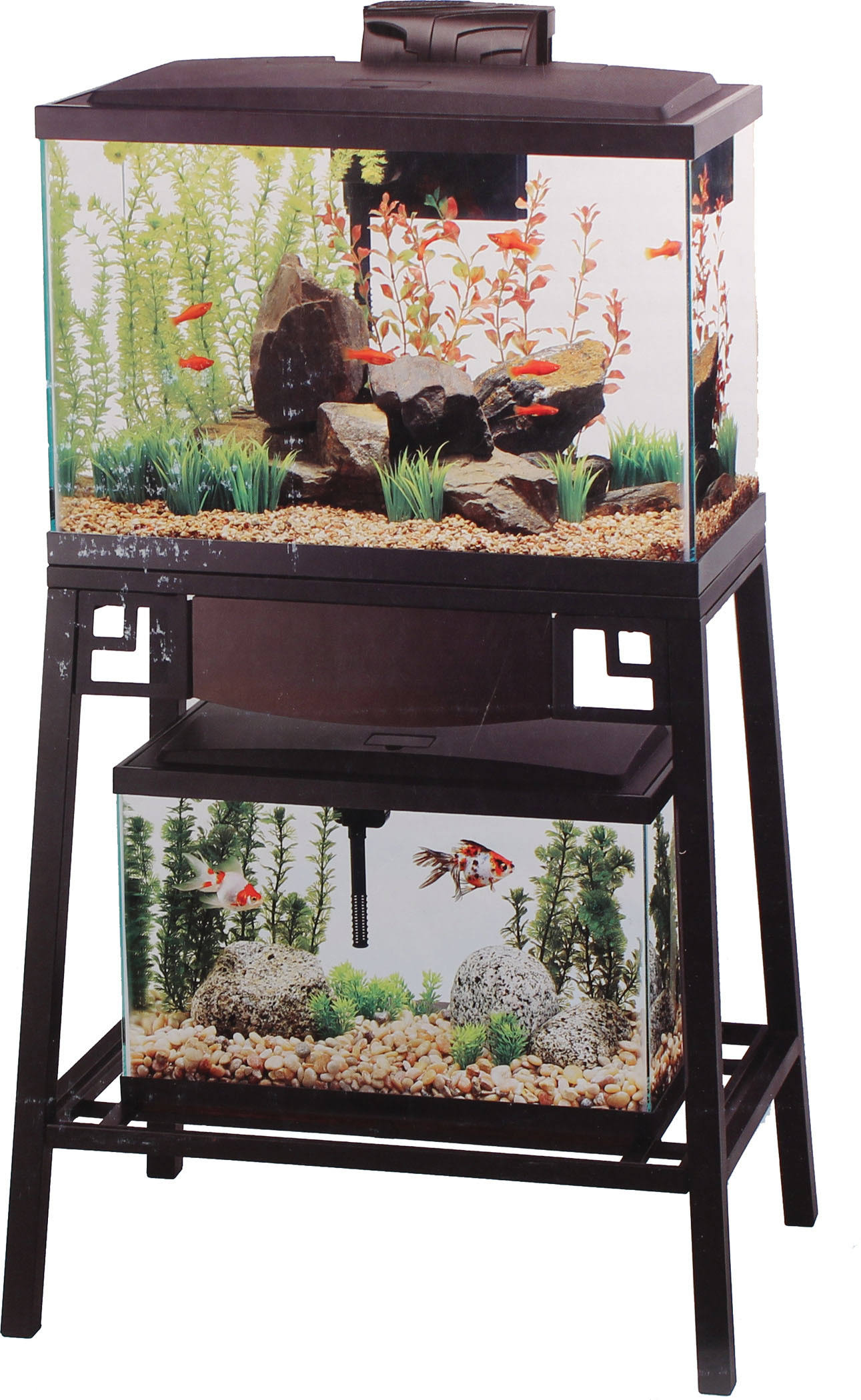 Aqueon Forge Metal Aquarium Stand, 24 by 12-Inch, Black