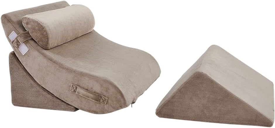 Axelrod Orthopedic Bed Wedge Pillow Set, Post Surgery Foam for Back, Neck and Leg Pain Relief Comfortable & Adjustable Ortho Pillows- Anti Snoring, Heartburn, Acid Reflux & GERD Sleeping Navy