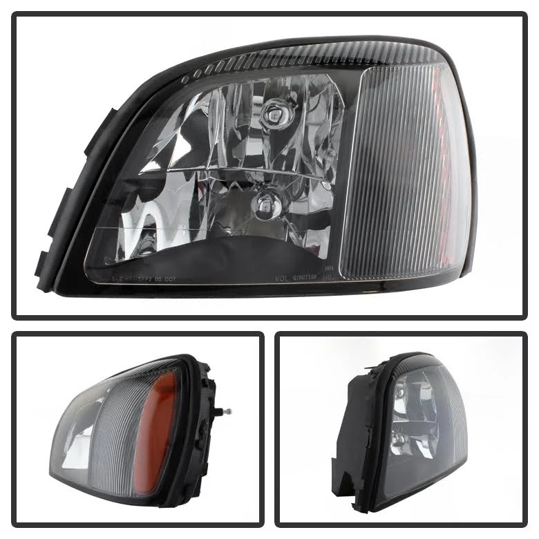 Xtune Cadillac DeVille 2000-2005 Crystal Headlights Chrome HD-JH-CADDEV00-AM-C