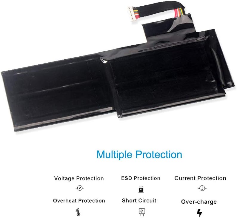 KingSener BTY-L76 Laptop Battery for MSI GS70 MS-1771 MS-1772 MS-1774 2QC-019XCN for Medion Erazer X7615 X7613 5400mAh Pack of 2