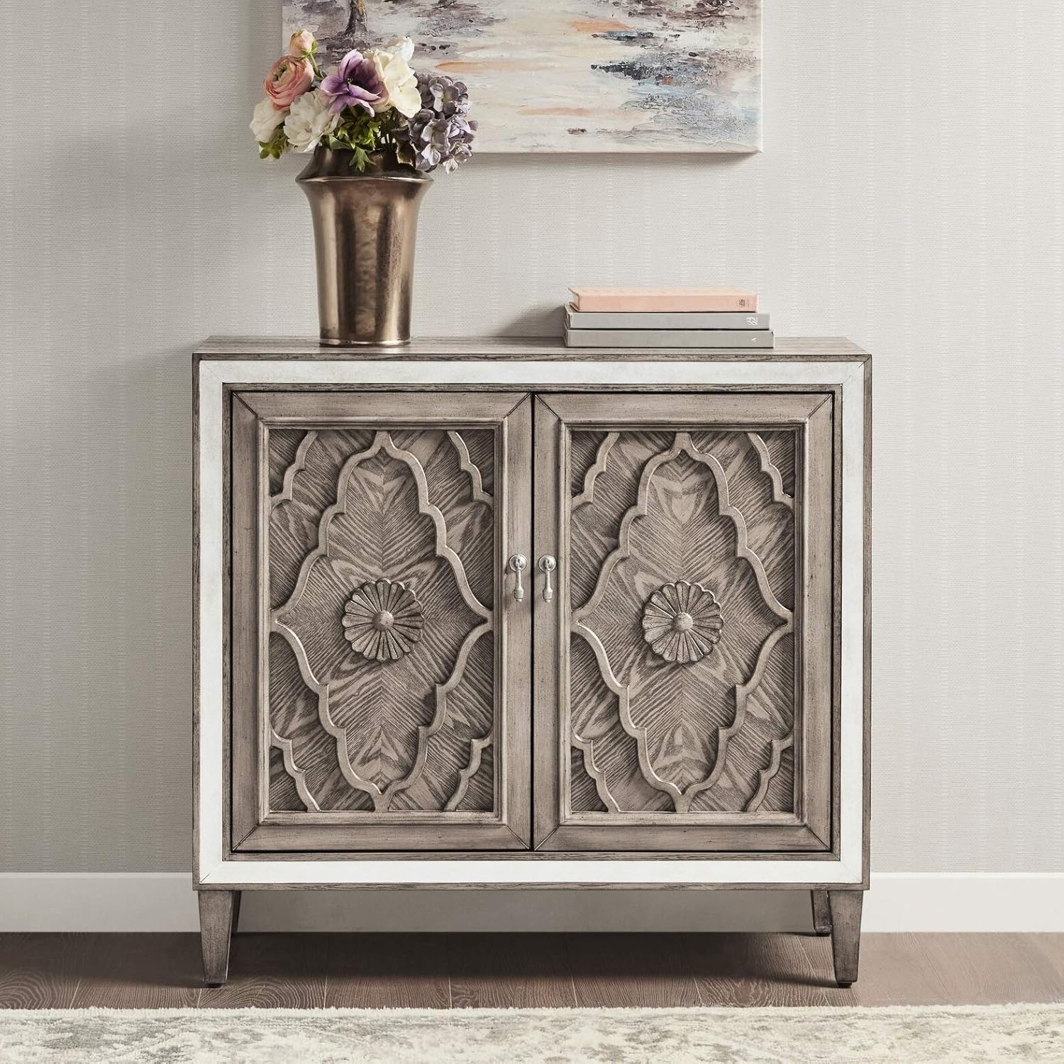 Coughlin 2 Door Accent Cabinet, Number of Interior Shelves: 1, Overall: 34'' H x 36'' W x 14'' D