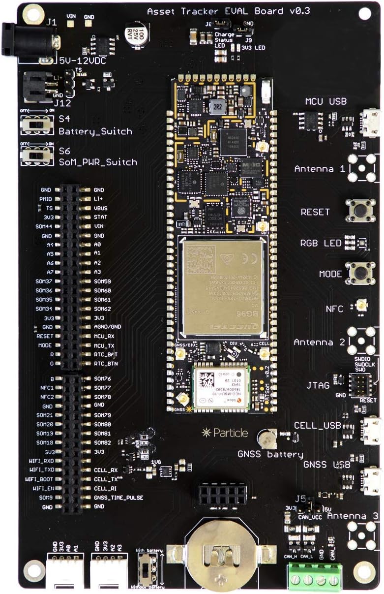 PARTICLE Tracker SoM LTE CAT1/3G/2G Cellular IoT Asset Tracker (Europe)