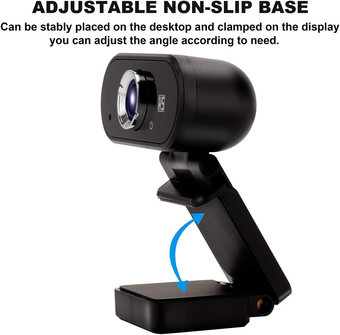 Konnek Stein Webcam HD 1080P Video, Buit-in Microphone, Computer USB Web Cam with Tripod and Privacy Cover, Plug and Play, PC Webcam for Video Calling, Conferencing, Compatible with Desktop, Laptop