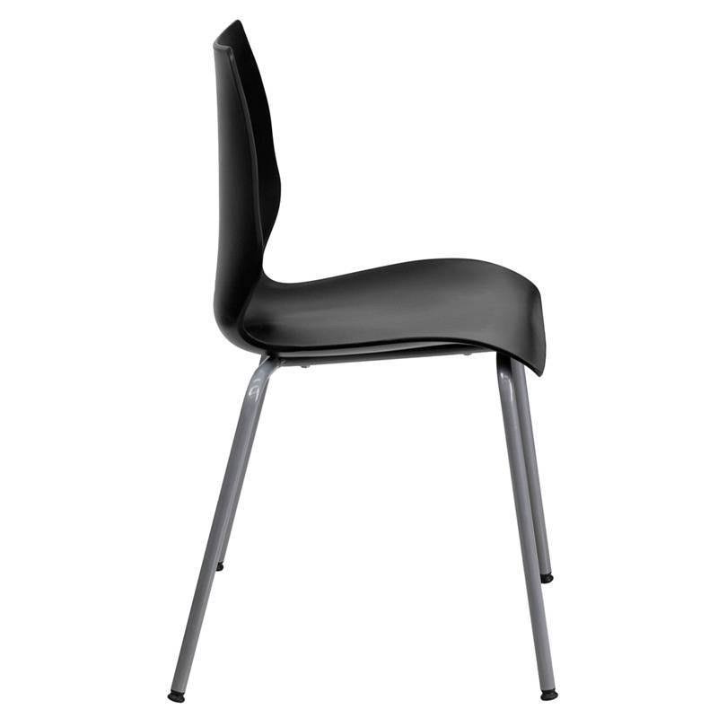 Plastic Stack Chair Black - Riverstone Furniture Collection