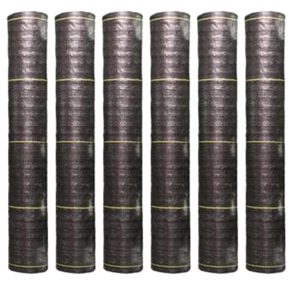 Dewitt Sunbelt 3' Weed Barrier Landscape Fabric Ground COVER, 300 Feet (6 Pack)