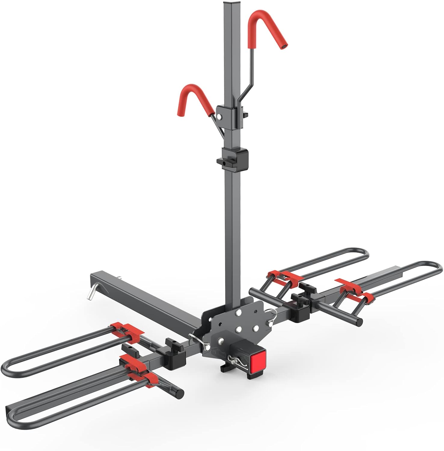 MARVOWARE Hitch Mounted Foldable 2-Bike Rack Platform Style Bicycles Carrier for Cars, Trucks, SUV with 2