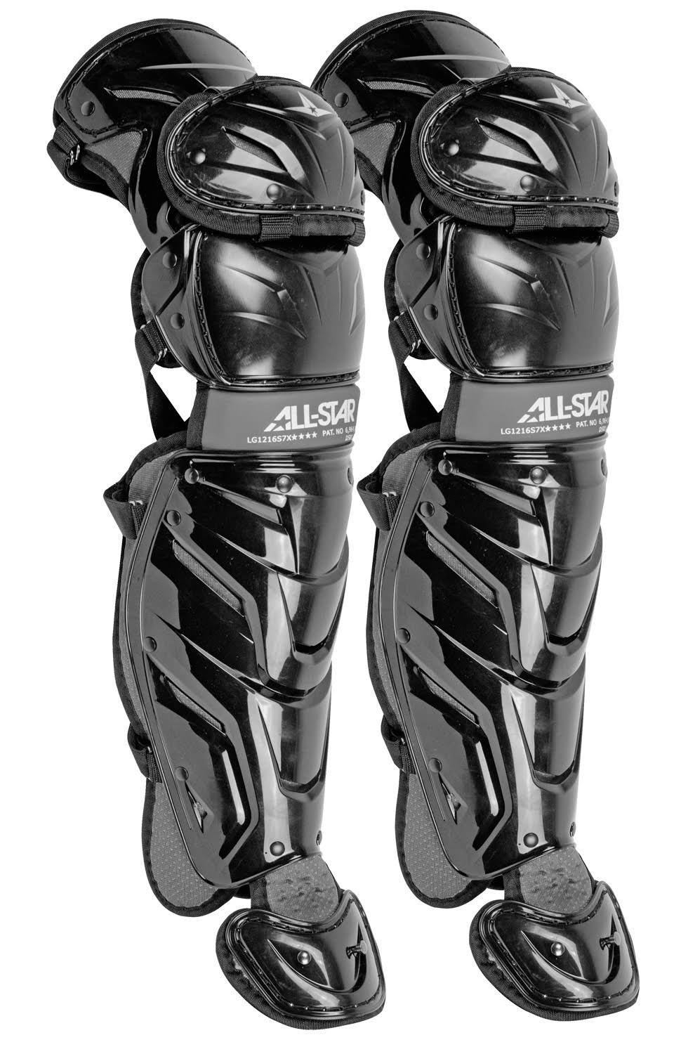 All-Star S7 Axis Intermediate 12-16 Pro Leg Guards LG1216S7X (Black)