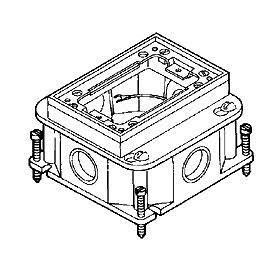 Raco 6262 Rect Ful Adjustable Floor Box