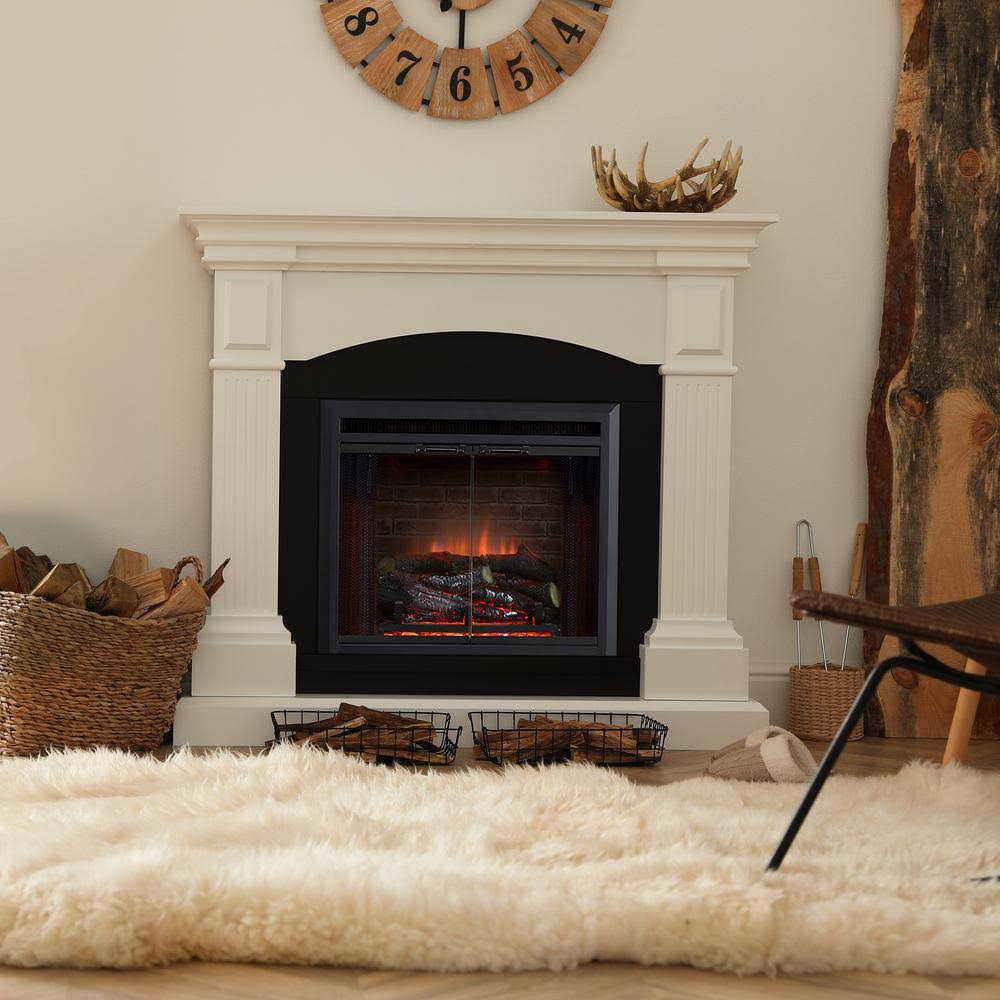 PuraFlame 23 in. Ventless Electric Fireplace Insert