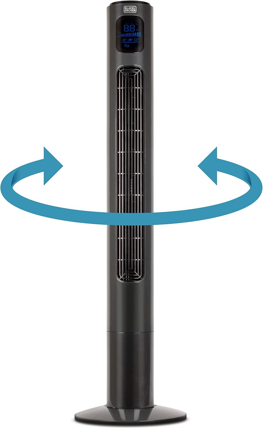 BLACK+DECKER Tower Fan Electric &ndash; Quiet Oscillating Stand Up Cooling Fan with Remote Control, 46 Inch BFTR146